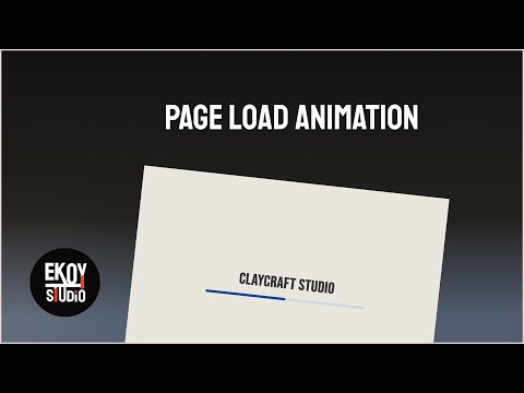How to create a page Load animation with webflow