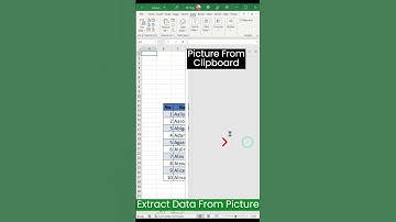 Excel Hack to extract data from a picture