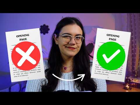 You Sent Me Your First Page... Here's What I Think.