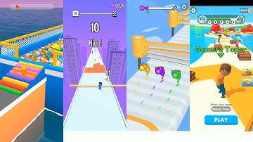 Toy Race 3D (vs) Wacky Run (vs) Roof Rails (vs) ShortCut Run || Android, ios Gameplay Walkthrough