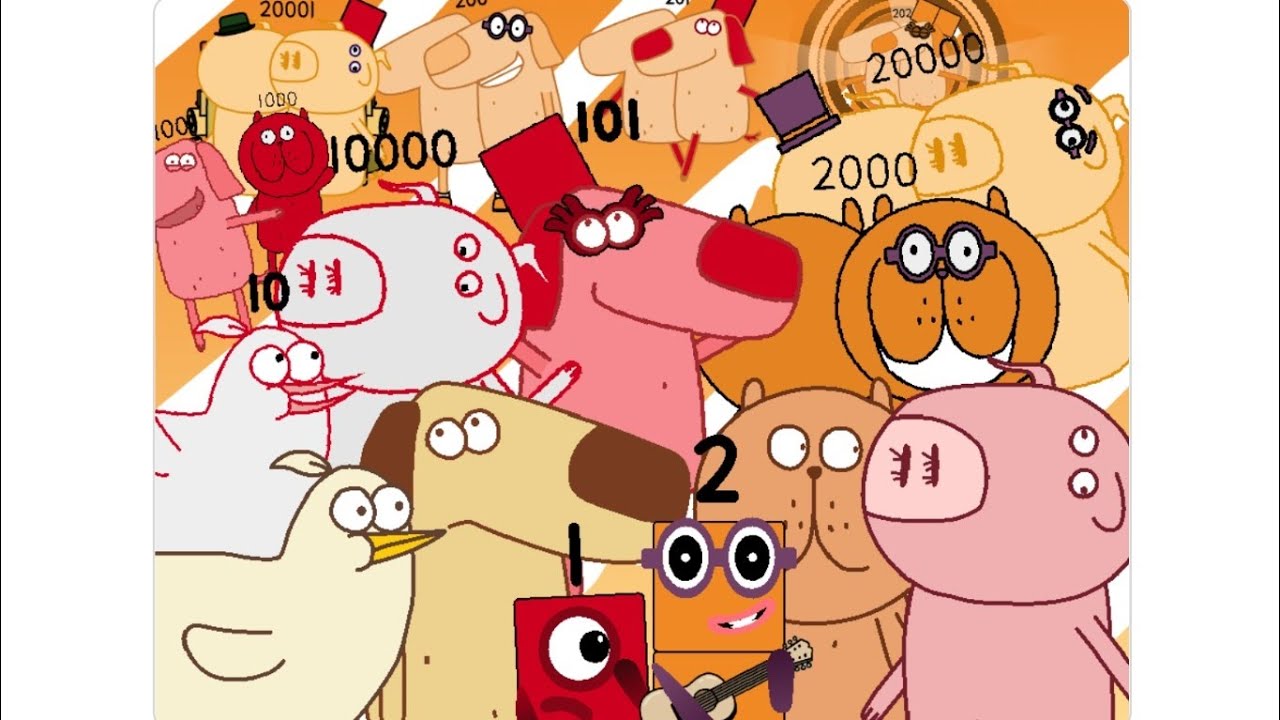 Chickenaryblocks H=Dog, 1K=Bear, 10K=Pig Band 1