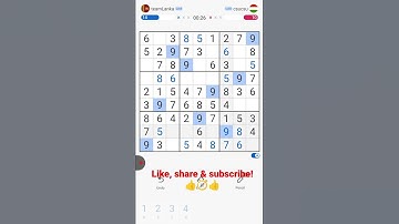 How to beat #sudoku in under 1 min #numbers #numberpuzzle #app #game#puzzle #mobilegame #SriLanka