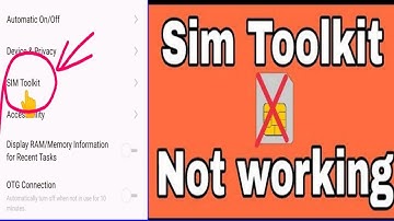What is explain Sim toolkit ? Sim toolkit error in application ko stop kaise kare