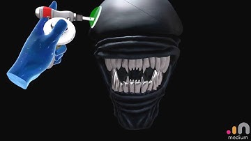 Alien Xenomorph sculpt in Oculus Medium