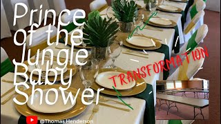 Prince of the Jungle Theme | BabyShower | DIY | Time-lapse