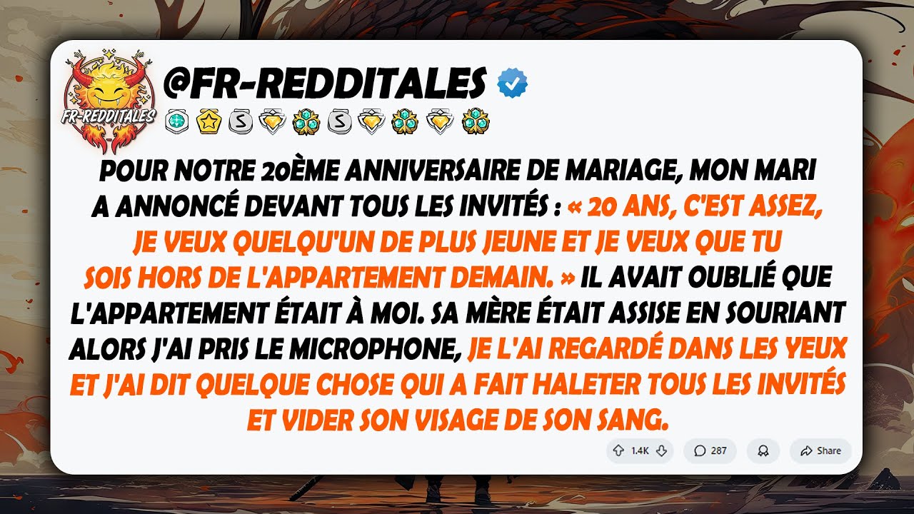Après 20 ans, mon mari voulait quelqu'un de plus jeune, mais ce que j'ai dit l'a laissé sans voix...