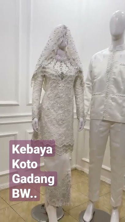 kebaya koto gadang warna putih tulang #shorts