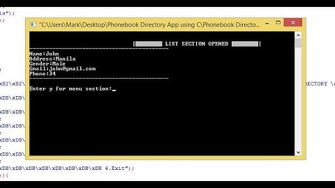 Phonebook Directory App using C