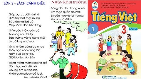 Tiếng Việt lớp 3 sách Cánh Diều " Đọc: Bài đọc 1 Ngày khai trường |Cô Thu| #1