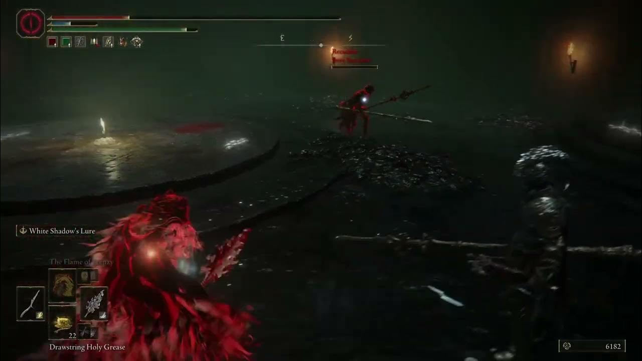 Top Rank Elden Ring player literally dies to White Shadow's Lure Fire Monk Mace YouTube