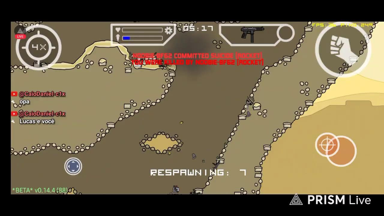 jogando mini militia classic