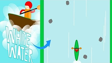 Scratch 3.0 || White water || Boat racing game in scratch.