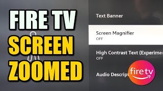 How to Fix ZOOMED in SCREEN on Amazon Fire TV Stick (Best Method)