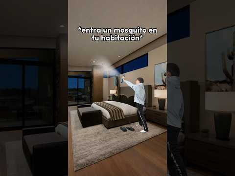 CUANDO ENTRA UN MOSQUITO EN TU HABITACIÓN 🦟 #shorts