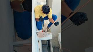 AC copper pipe ||  pipe bend spring &amp; lever bendar bend  || split Ac work || #copperpipe #raj_tech