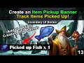 Create Picked Up Item Log Banners in Unreal Engine 5