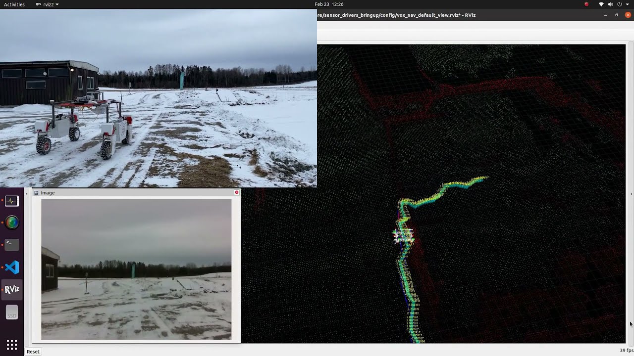 vox_nav, navigation in unstructured outdoor terrain with Thorvald robot