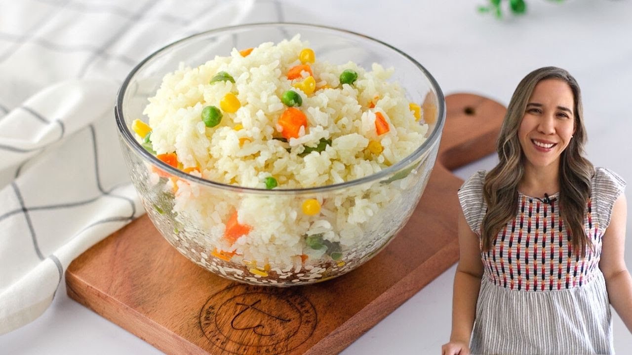 Arroz Primavera Mexican White Rice with Vegetables YouTube