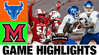 Buffalo vs Miami (OH) Highlights | 2023 FBS Week 12 | College Football Highlights