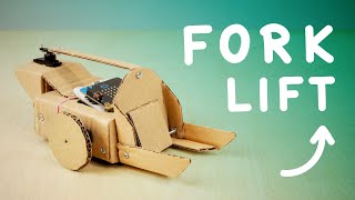 Forklift Robot Built With Cardboard And BBC Micro:Bit DIY