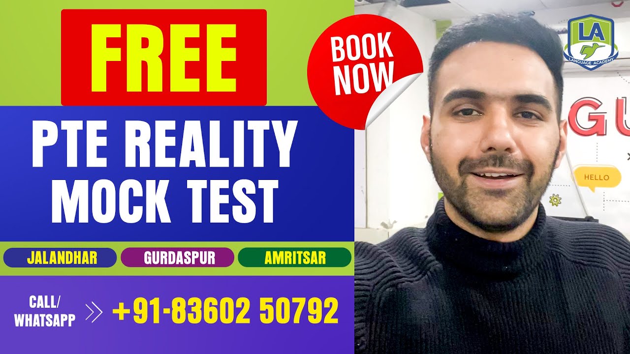 FREE PTE Reality Mock Test Instant Scorecard & Live Feedback at LA