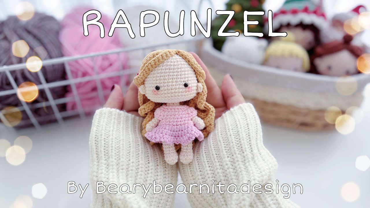[CROCHET TUTORIAL] Rapunzel Princess Amigurumi doll by Bearybearnitadesign