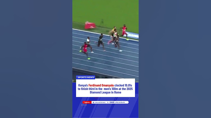 Ferdinand Omanyala clocked 10.01s to finish third in the men’s 100m at the 2025 Diamond League.
