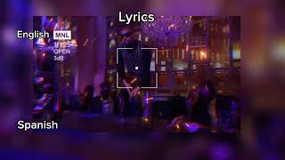 MONACO | BAD BUNNY - ENGLISH SPANISH LYRICS (LETRA) LIVE