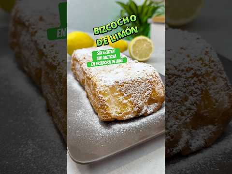 #SHORT BIZCOCHO DE LIMÓN sin lactosa sin gluten en #airfryer #receta