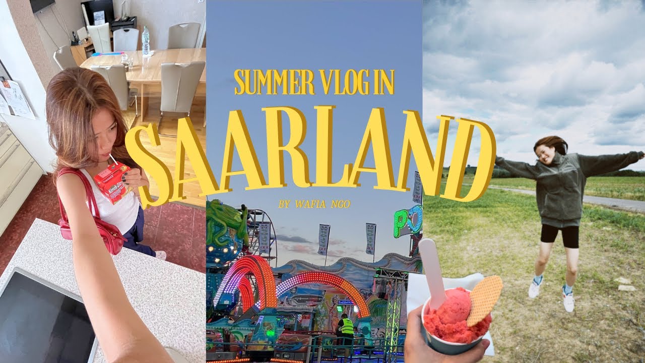 A week in Saarland, Germany🇩🇪🌞 summer vlog 🌷fun fair, festival, party, ..