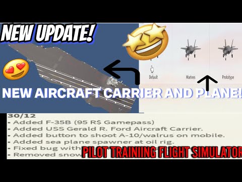 |NEW UPDATE|NEW AIRCRAFT CARRIER|NEW PLANE| Pilot Training Flight Simulator