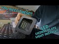 How to install LED license plate lights on a Dodge Ram