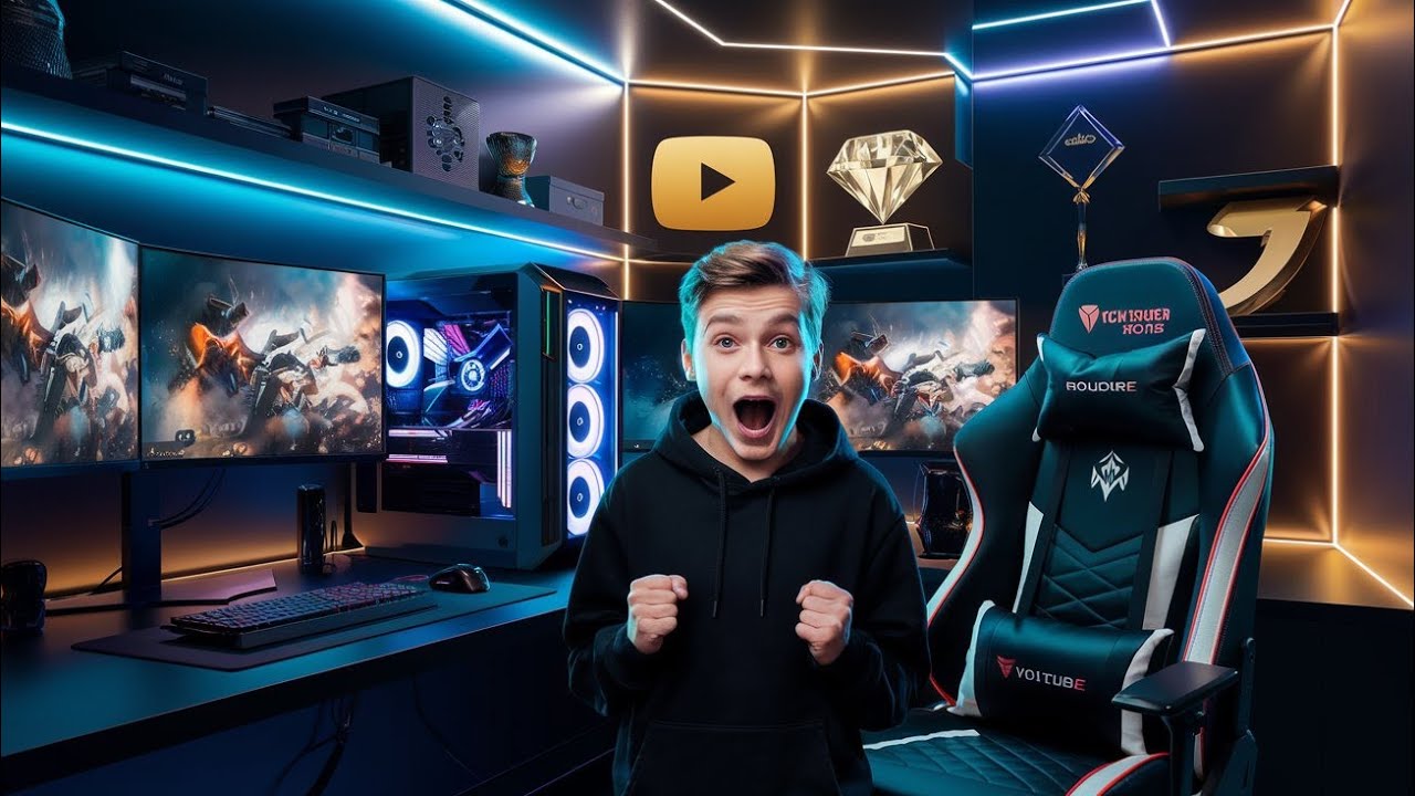 My New Gaming Room – $100,000 Ultimate Setup! - YouTube