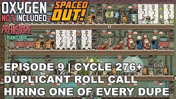 Oxygen Not Included: Duplicant Roll Call | Part #9 Cycle 276+ Bionic Bathroom Prep