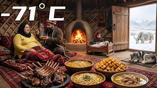 Afghanistan Warm Yurt Life | Roasted Lamb Ribs, Noodle Soup & Newborn Family Feast screenshot 5