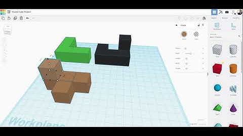 TinkerCAD: Creating Puzzle Cube Pieces