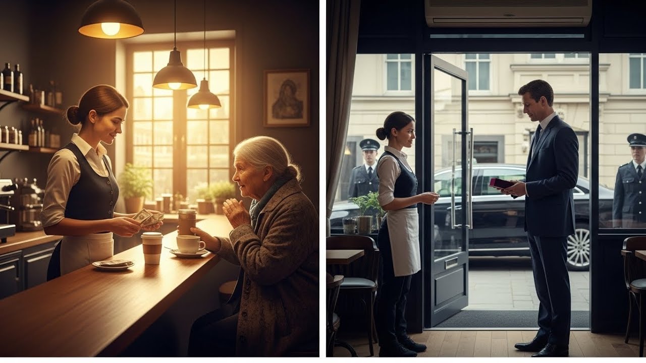 WAITRESS PAID FOR AN ELDERLY WOMAN’S COFFEE… HOURS LATER, SHE WAS SHOCKED BY A VISIT FROM THE PRI