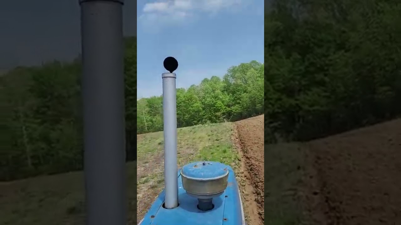 Plowing up the field and breaking in the newly rebuilt Ford 8000 engine.