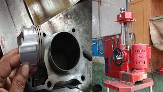 Auto Rickshaw 200cc Head Cylinder Repair Ring Piston#headcylinder#repair