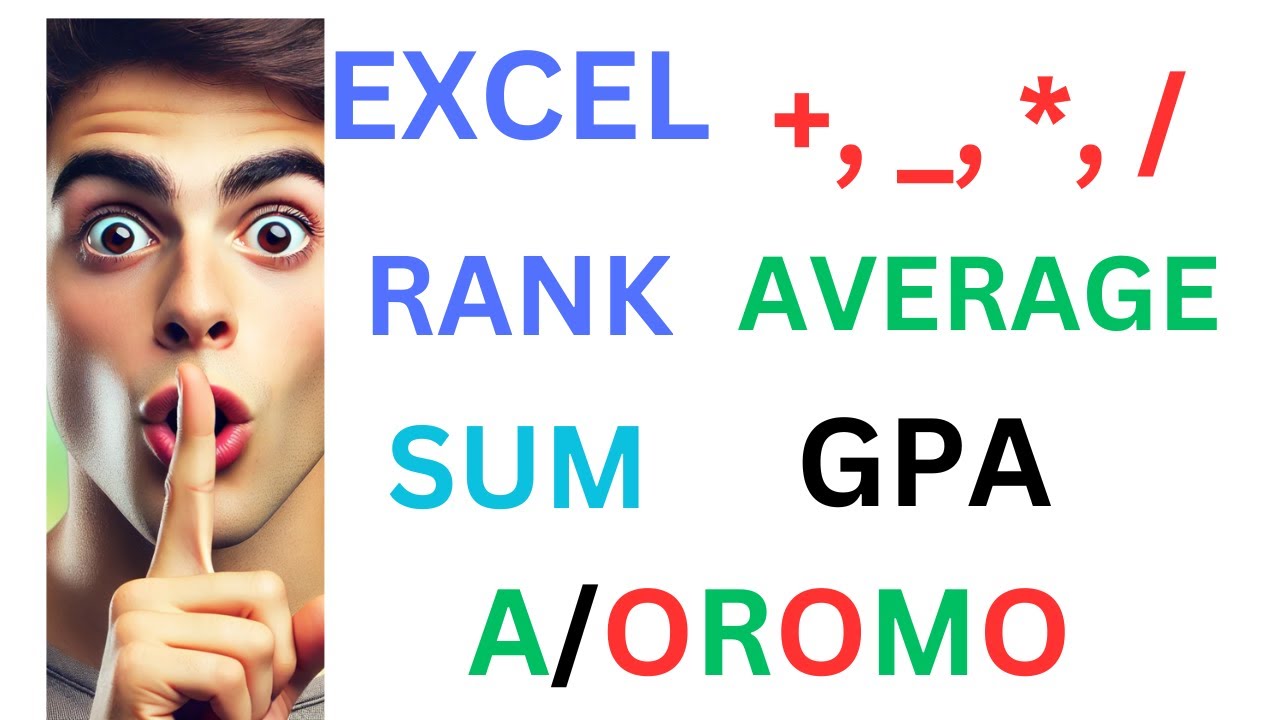 Akkamitti rank calculate goona (How to calculate rank, sum, gpa and other on excel?)