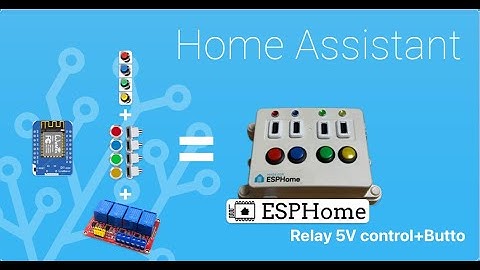 Esphome Relay 5V control+ButtoRelay