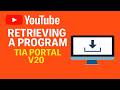 TIA Portal V20: Retrieving a Program