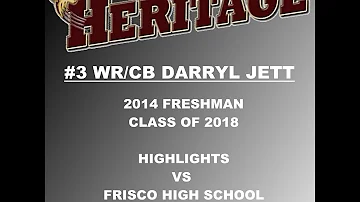 FLS: #3 WR/CB DARRYL JETT | HIGHLIGHTS VS FRISCO HIGH SCHOOL