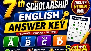 7th Scholarship English Medium Answer Key | Set A, B, C, D | Complete Solution
