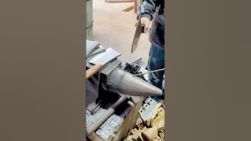 test the sharpness and durability of the machete for cutting iron #shorts