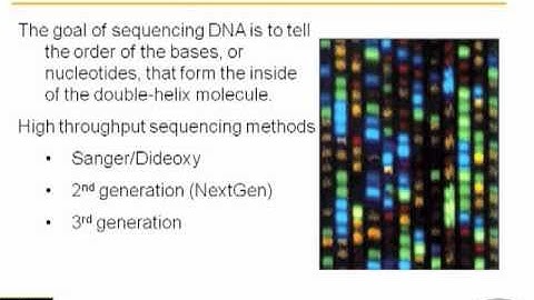 Next Generation Sequencing (1 of 2) - How to Sequence