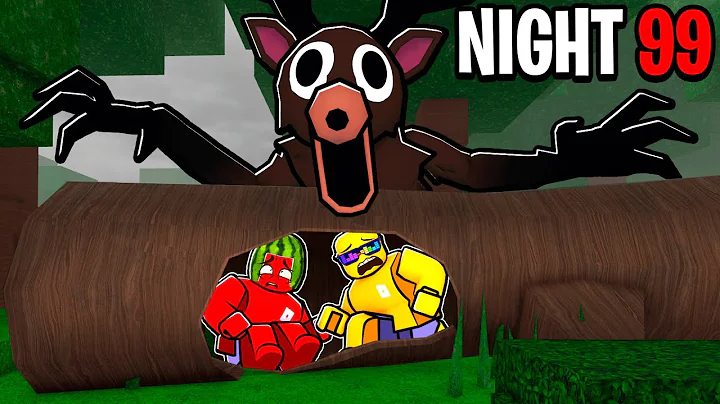 We Survived In A LOG For 99 Nights in the Forest🔦