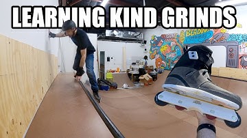 Learning Kind Grind on Coping // Aggressive Inline Skating