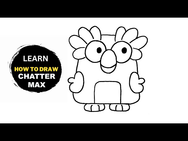 How To Draw Chatter Max From Bluey