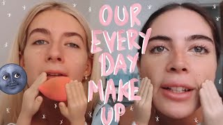 DOING OUR MAKEUP WITH TINY HANDS AHAHAHHA | Sophia and Cinzia
